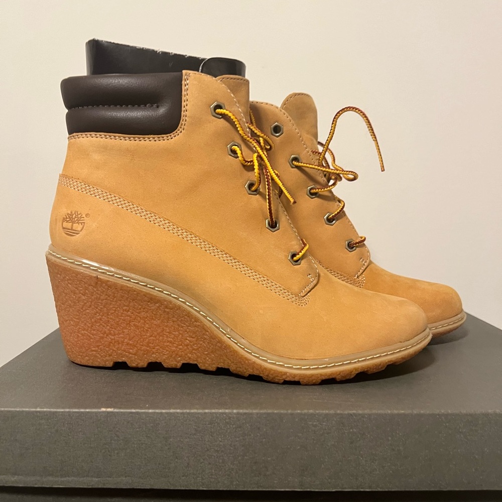 New Timberland Amston Leather Wedge Boot
